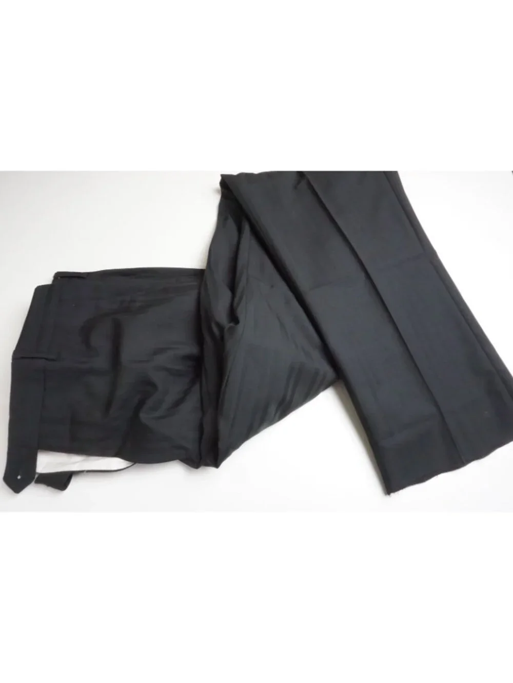Tombolini Black Striped Wool 3 Pc Suit Jacket Pants Vest Sz 44R Brand New
